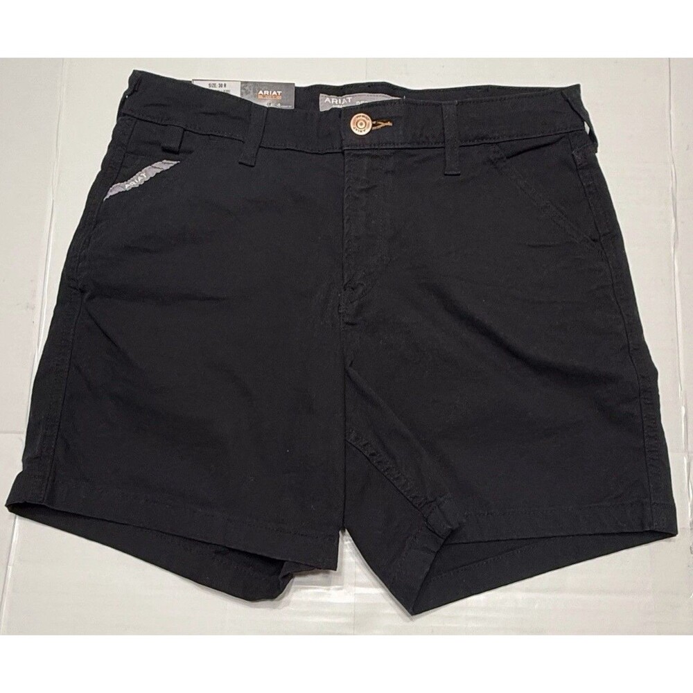Ariat Rebar Women 31 Black Made Tough DuraStretch Perfect Rise Work Shorts